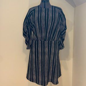 Stripped Long Sleeve Dress Size XXL